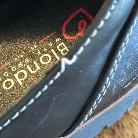 Blondo | Daina Lug Wedge Sole Genuine Leather Loafer, Black, Size 8 - Picture 8 of 8